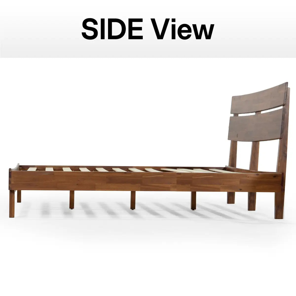 Solid Wood Bed Frame - Acacia - Stylish Bedroom - Megsu