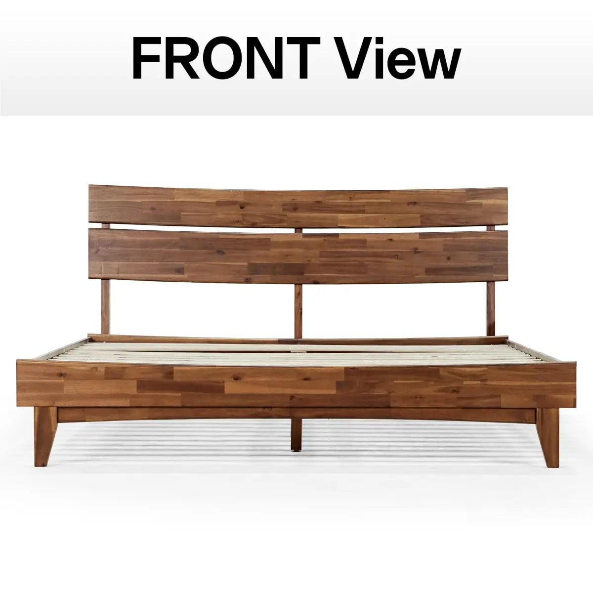 Solid Wood Bed Frame - Acacia - Stylish Bedroom - Megsu