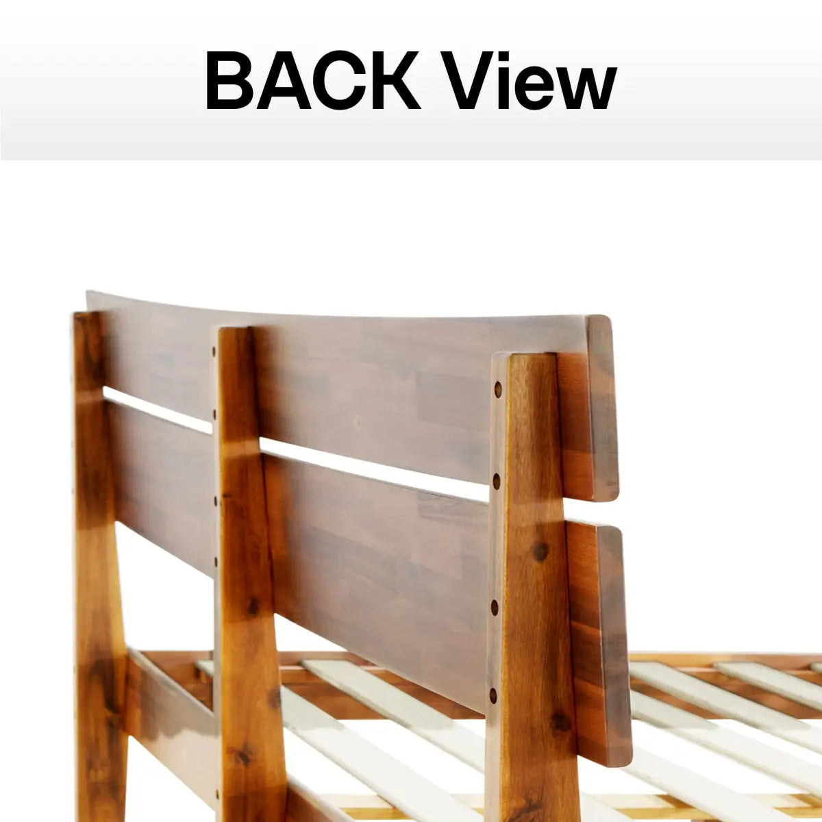 Solid Wood Bed Frame - Acacia - Stylish Bedroom - Megsu