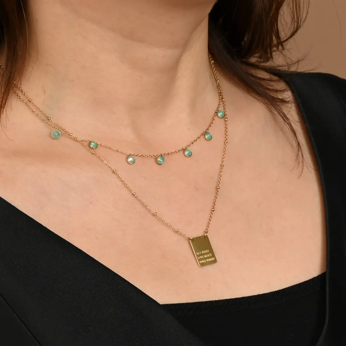Act Justly Necklace in Gold - Starfish Project