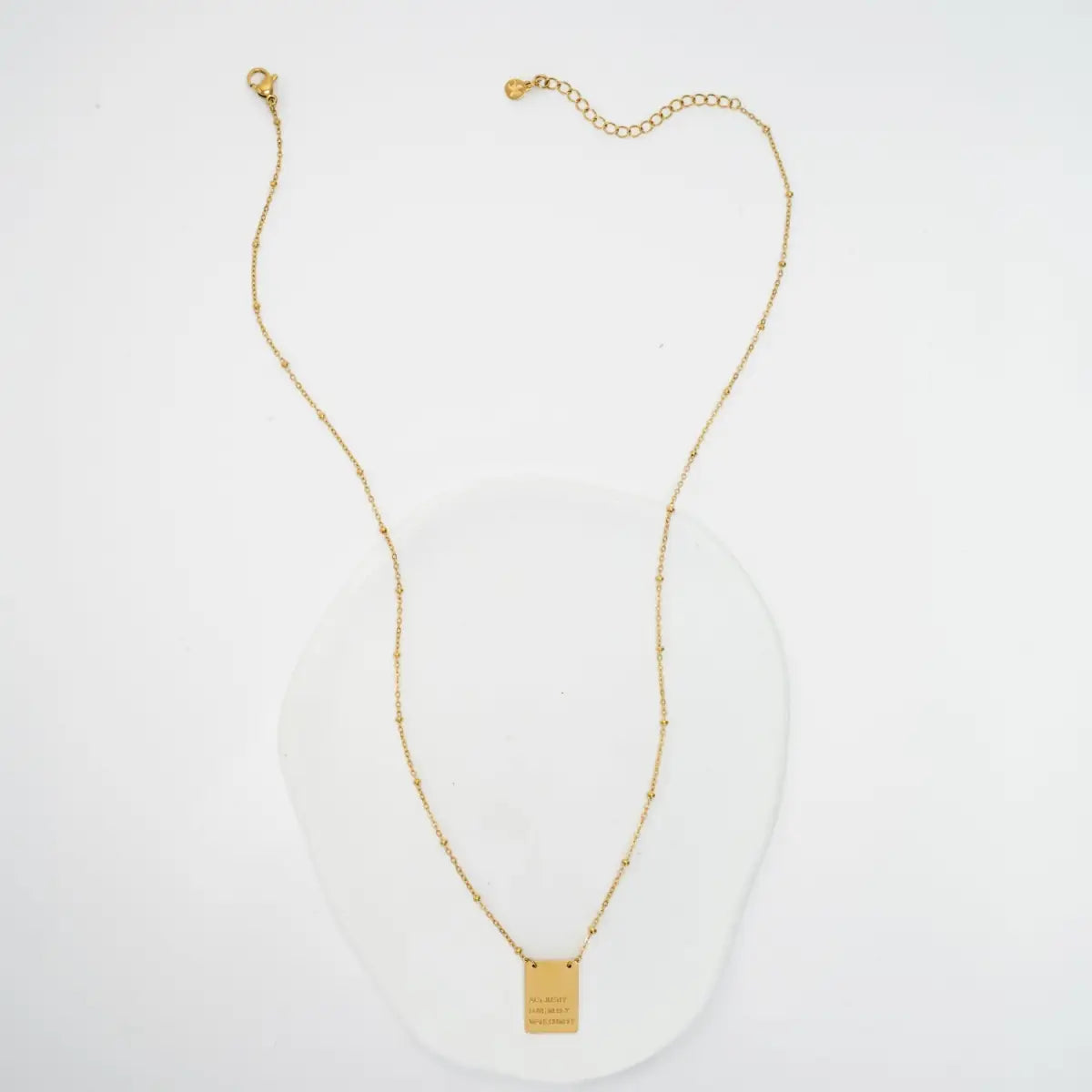 Act Justly Necklace in Gold - Starfish Project
