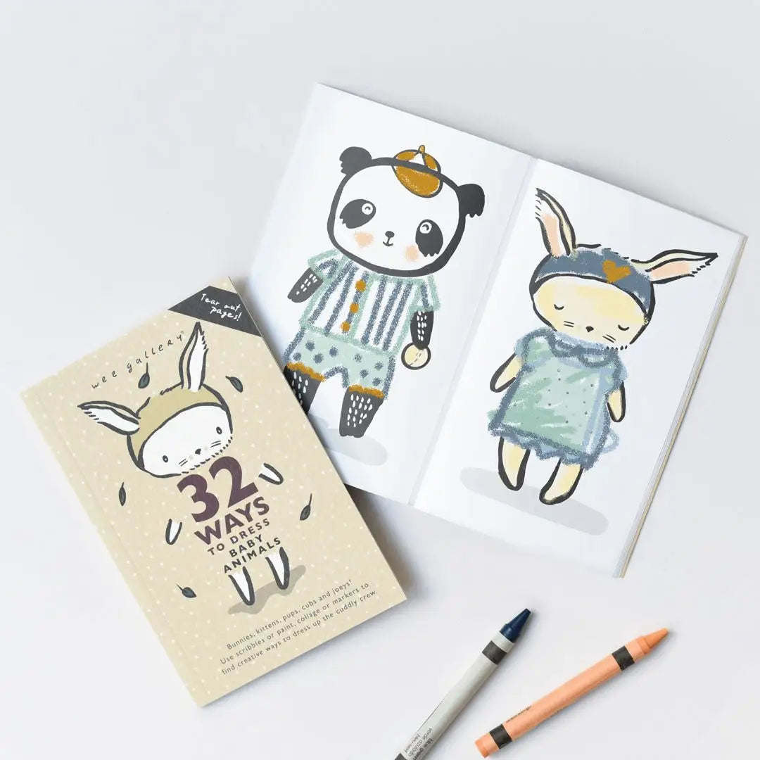 Activity Book - 32 Ways to Dress Baby Animals - Wee Gallery