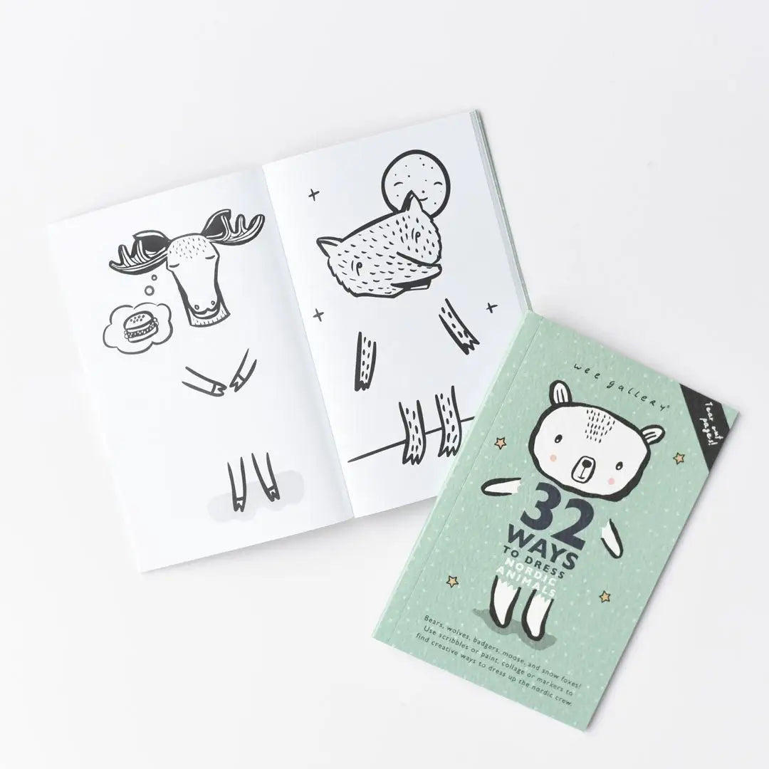 Activity Book - 32 Ways to Dress Nordic Animals - Wee Gallery