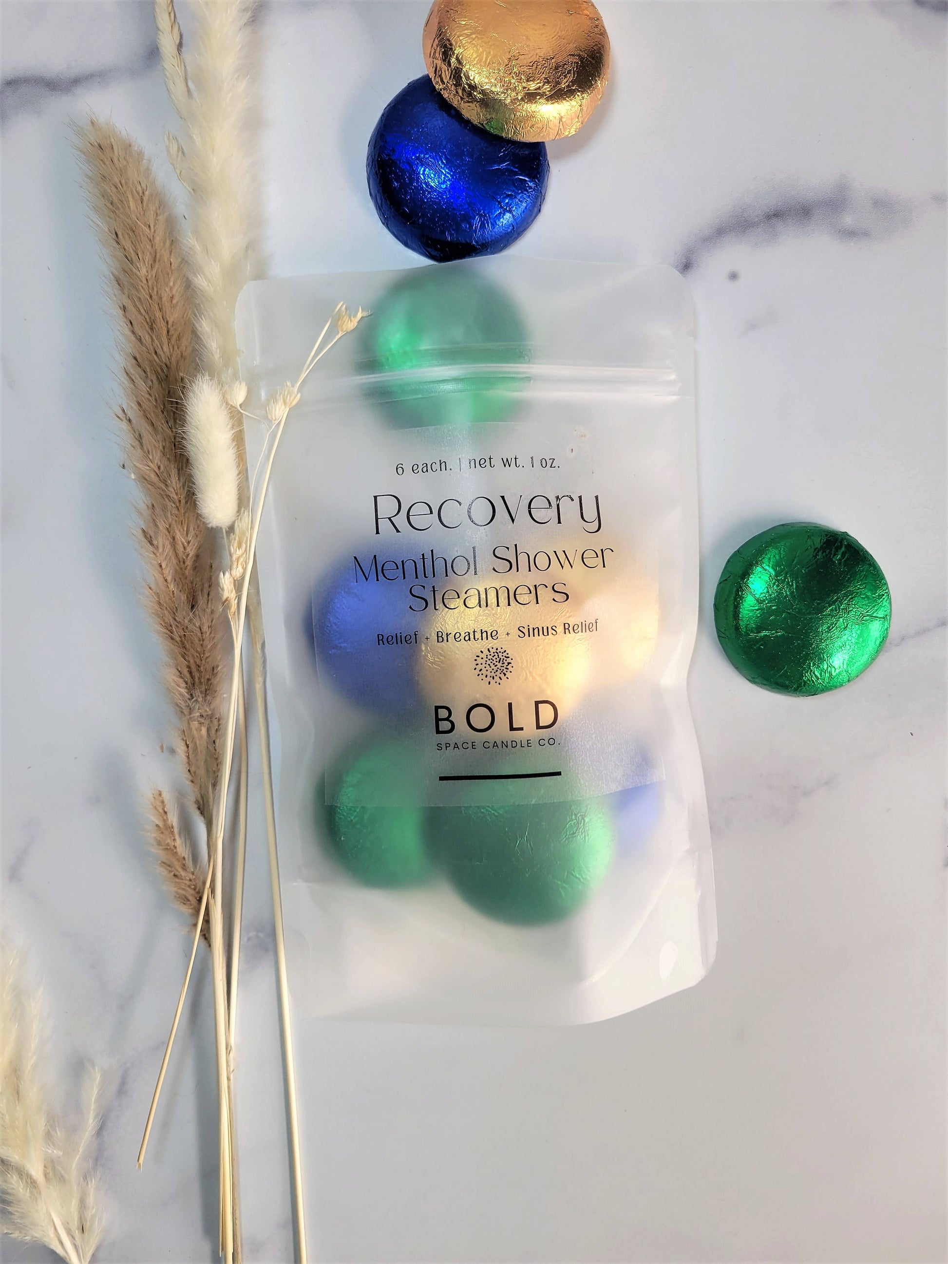 Shower Steamers - Respiratory Variety Pack – 6 pack 3 scents - Bold Space Candle Co.