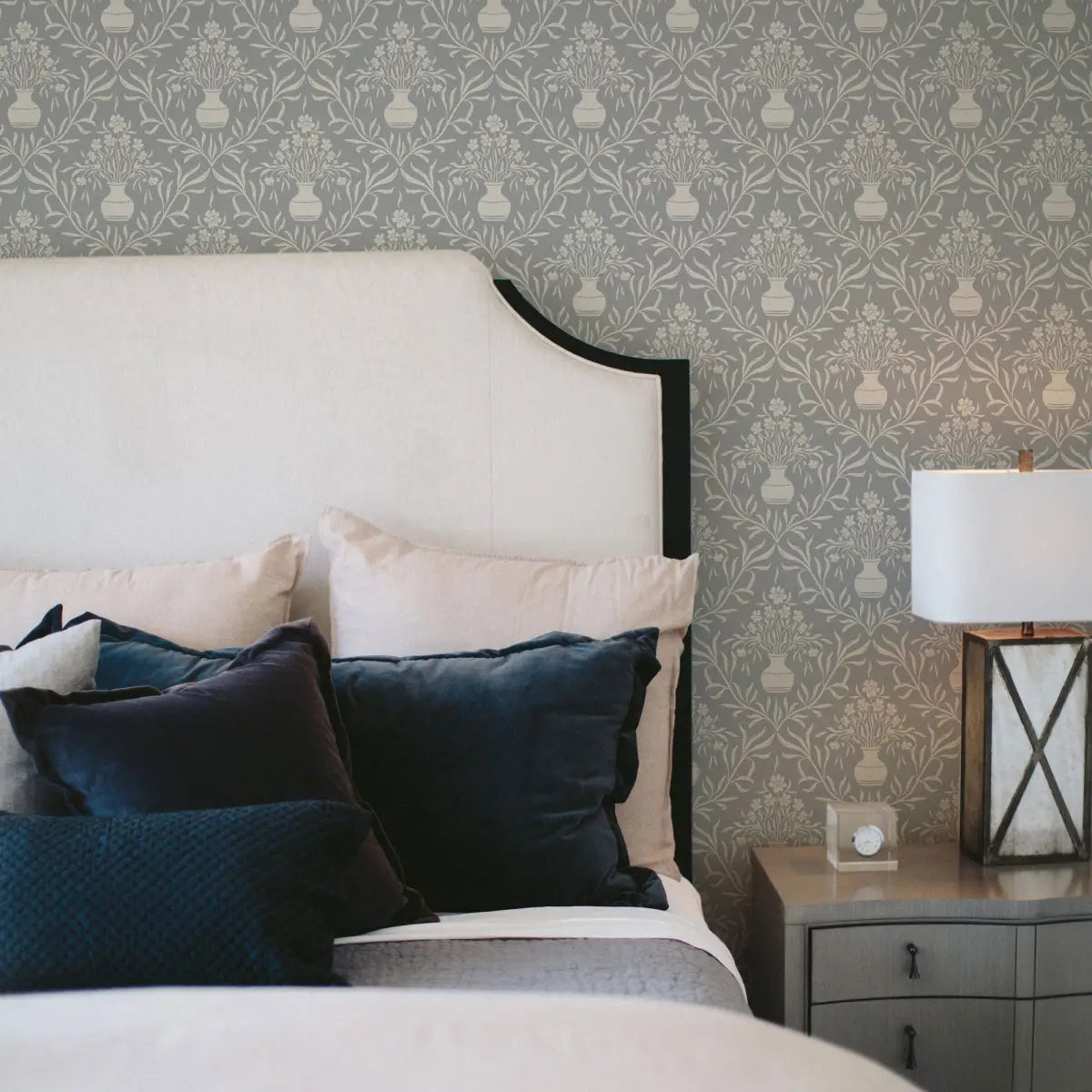 Adela Wallpaper - Flower Vases - by Lisee Ree - Loomwell Home Goods
