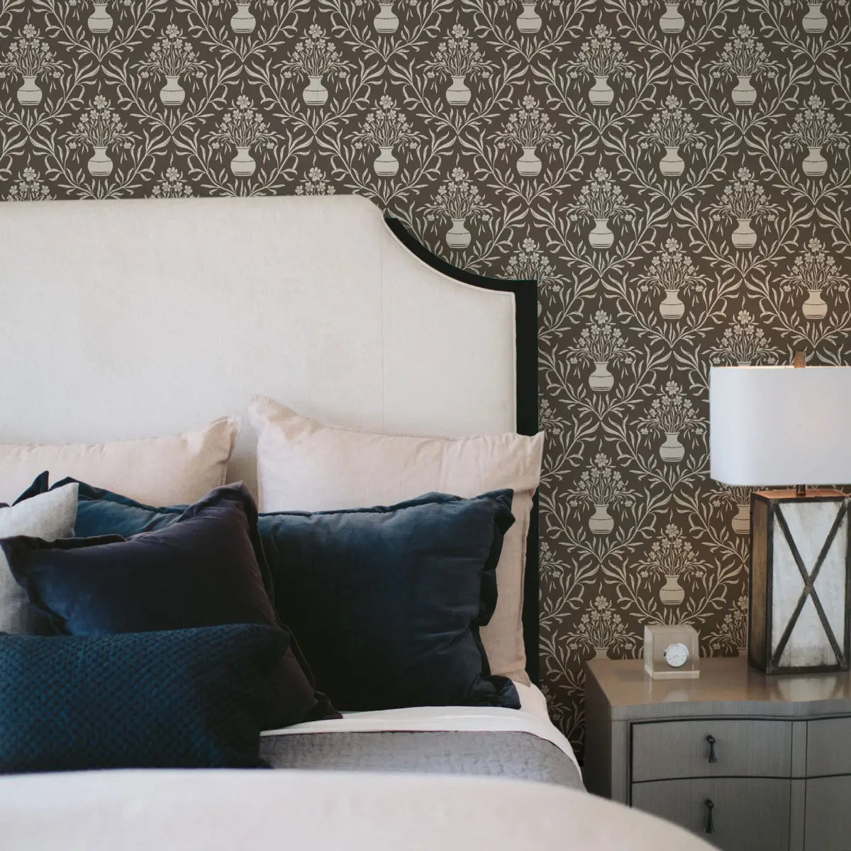 Adela Wallpaper - Flower Vases - by Lisee Ree - Loomwell Home Goods