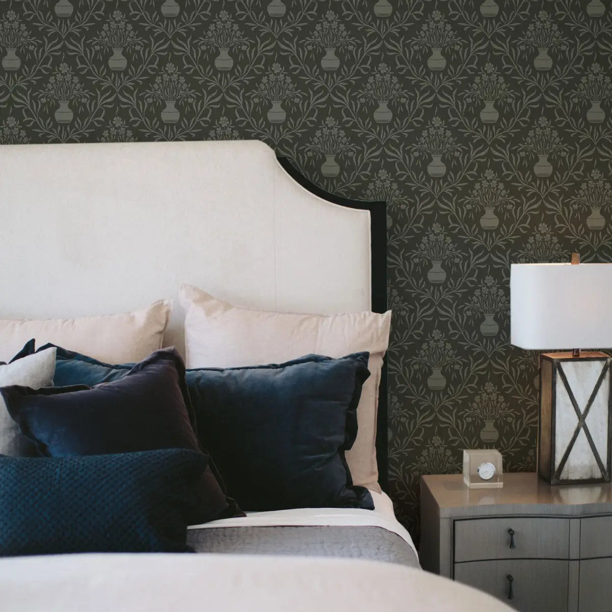 Adela Wallpaper - Flower Vases - by Lisee Ree - Loomwell Home Goods