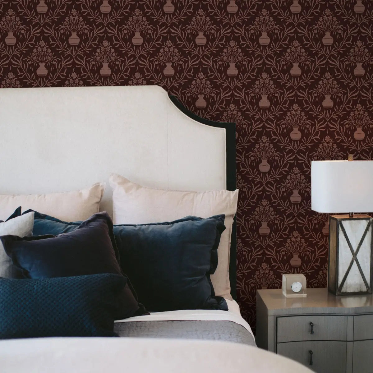Adela Wallpaper - Flower Vases - by Lisee Ree - Loomwell Home Goods