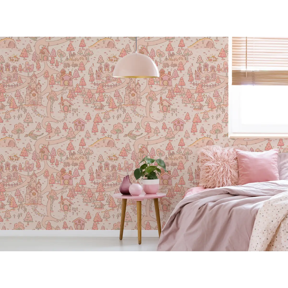 Adelina Wallpaper - Castles and Unicorns for Kids - by Tylee Hansen - Loomwell Home Goods