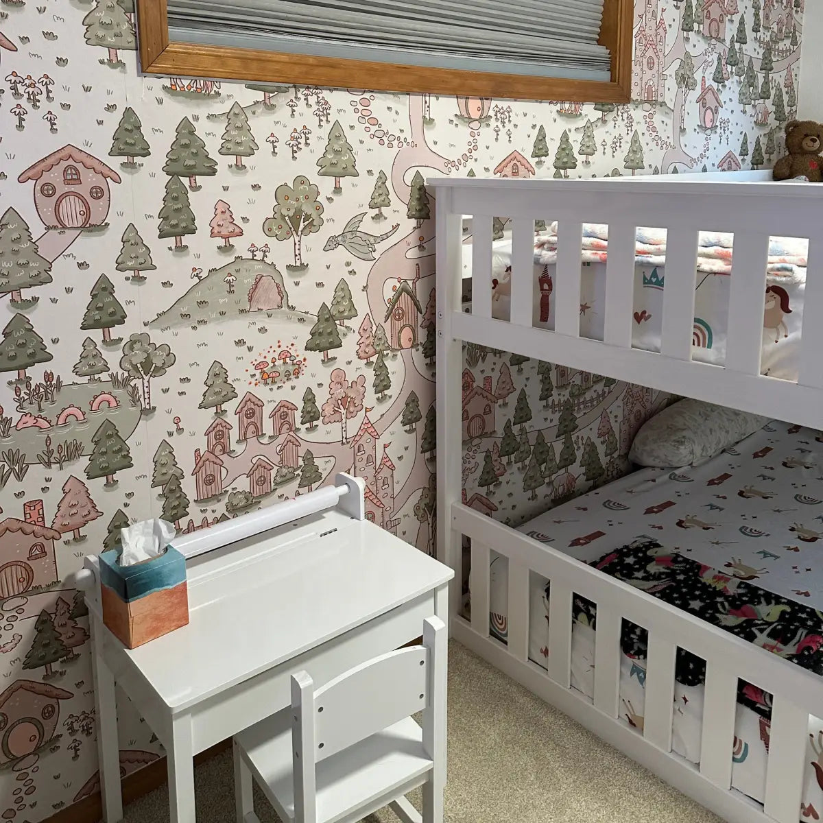 Adelina Wallpaper - Castles and Unicorns for Kids - by Tylee Hansen - Loomwell Home Goods