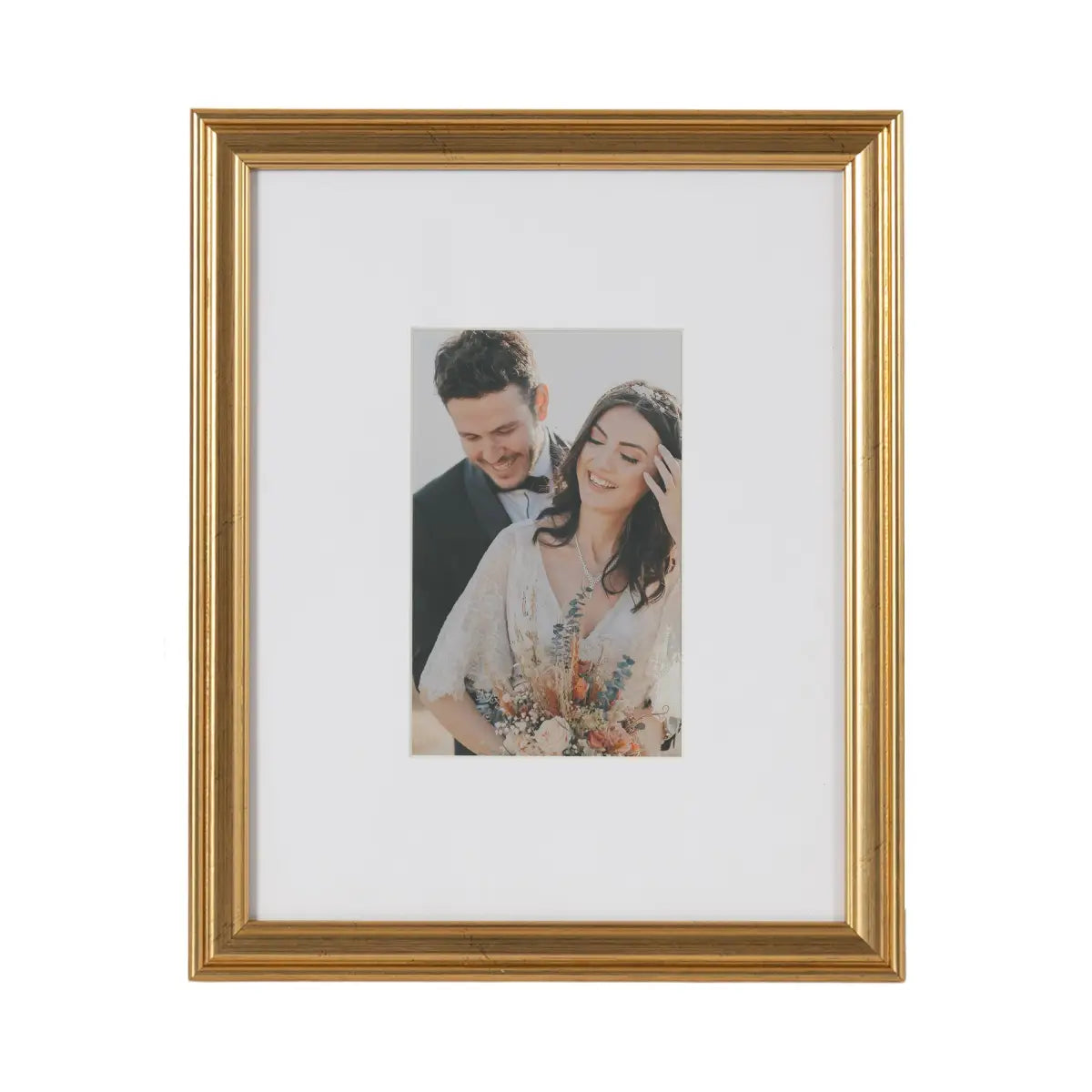 Adlynn Wall Picture Frames - Set of 5 - Gold - kateandlaurel