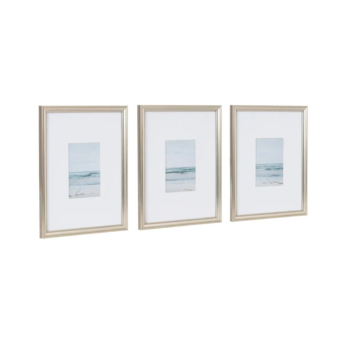 Adlynn Framed Art - Set of 3 - Silver - kateandlaurel