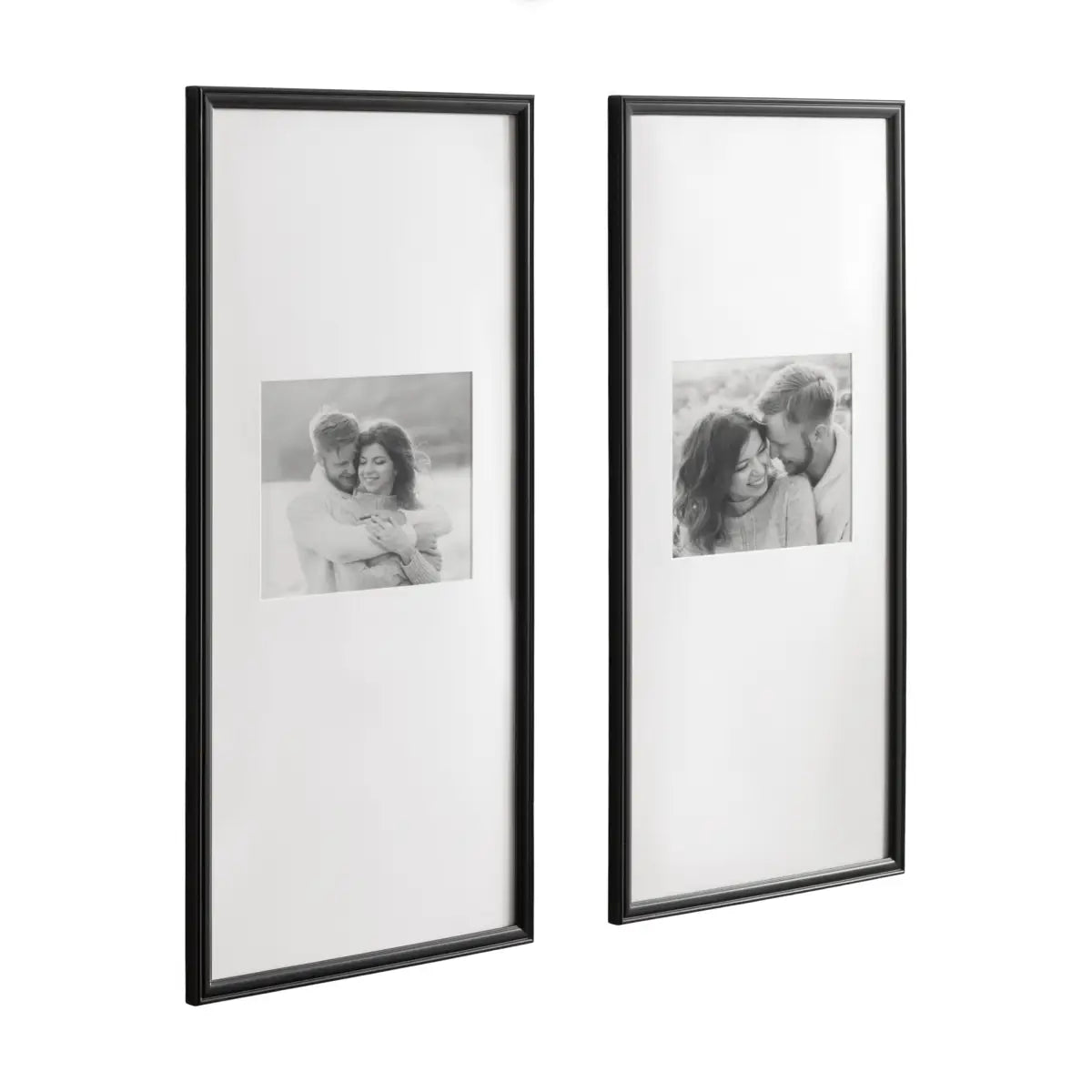 Adlynn Photo Frames - Set of 3 - Black / 14x30 matted to 8x10 - kateandlaurel