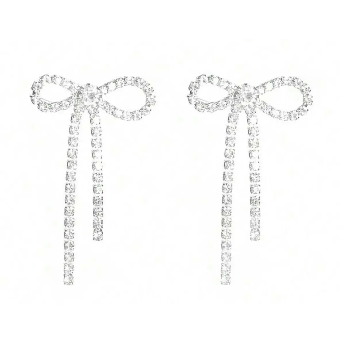 Crystal Bow Earrings - Rooted Home Goods