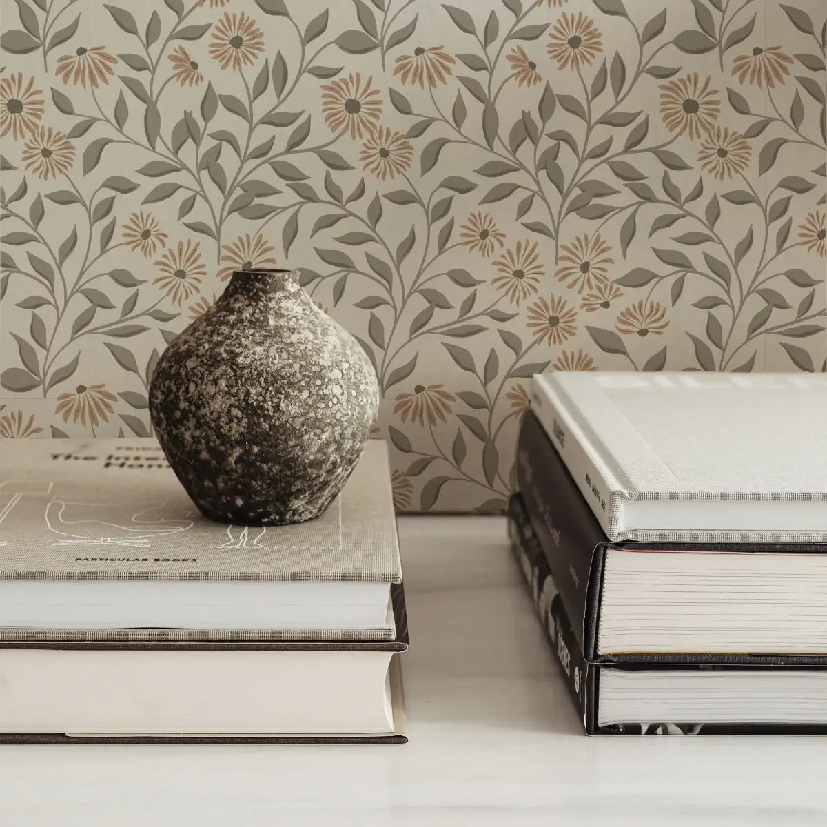 Adrian Wallpaper - Winding Daisies - by Lisee Ree - Loomwell Home Goods