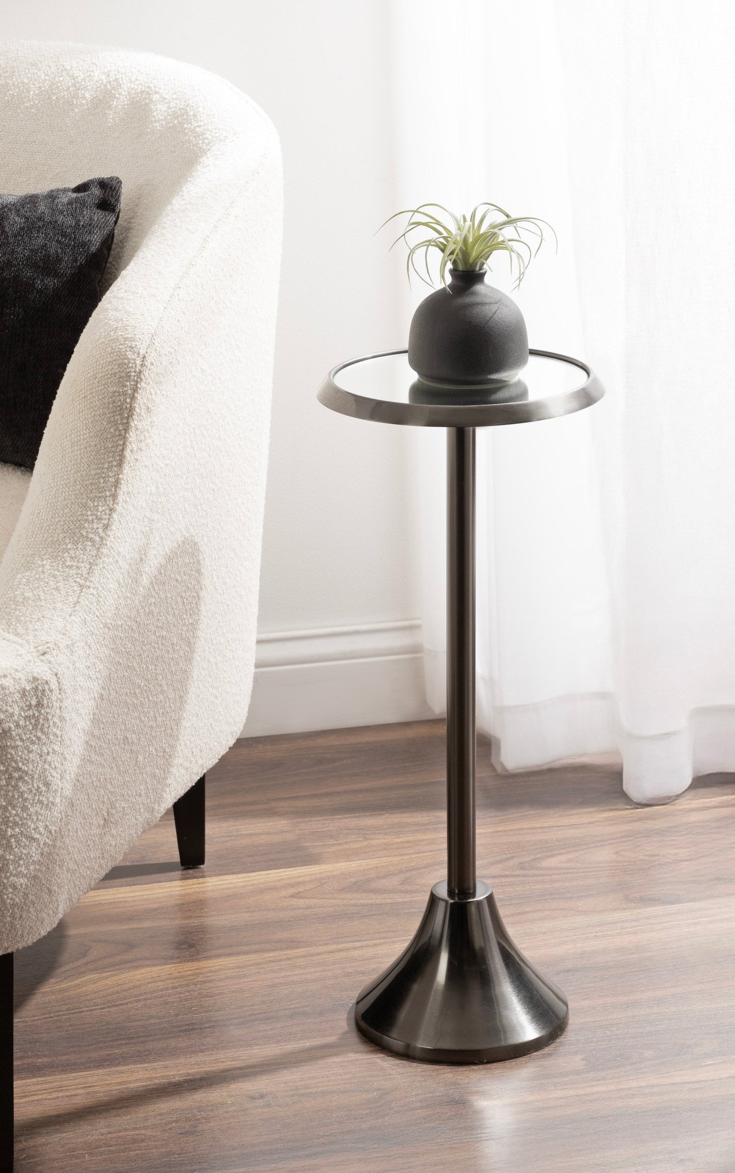 Sanzo Metal Cocktail Table or Plant Stand