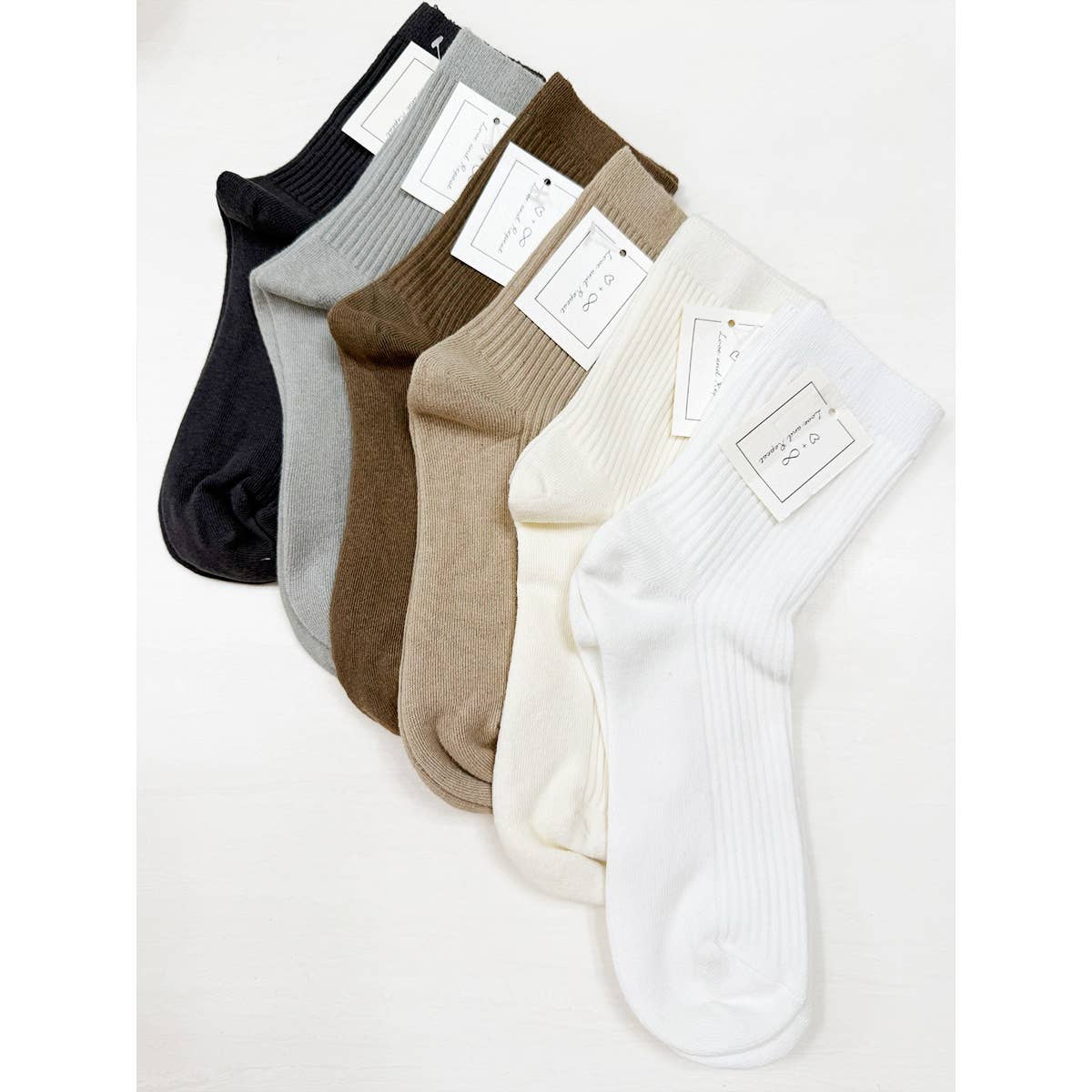 Neutral Everyday Socks - Love and Repeat