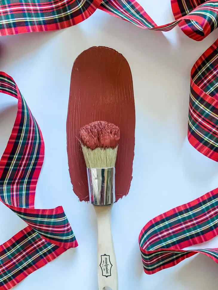Paint brush with Aged Red
