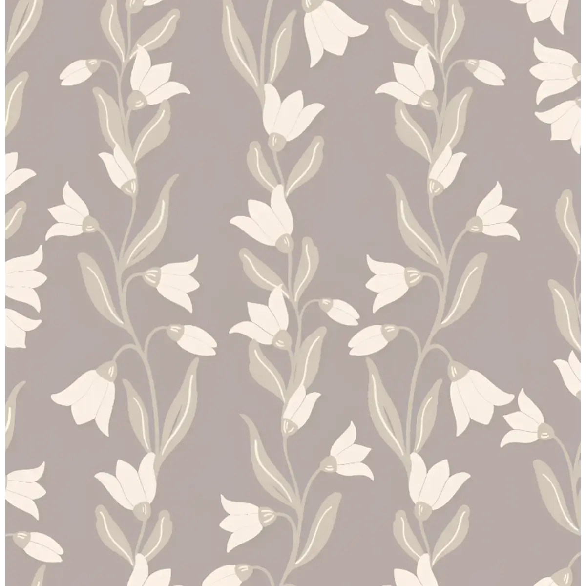 Agatha Wallpaper - Travelling Tulips - by Gabriela Dachin - Loomwell Home Goods