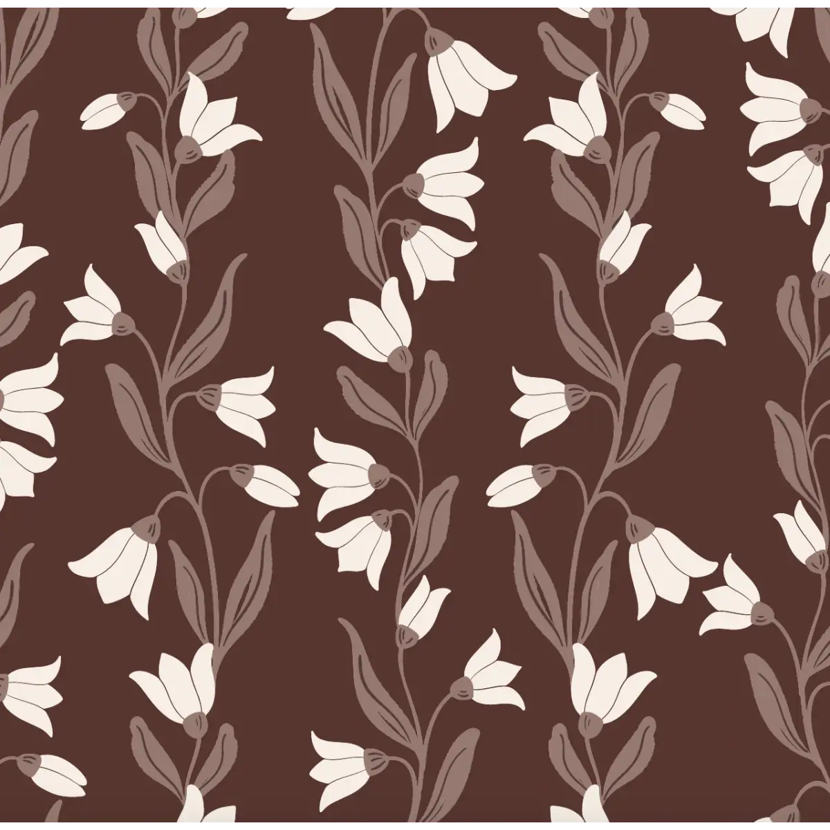 Agatha Wallpaper - Travelling Tulips - by Gabriela Dachin - Loomwell Home Goods