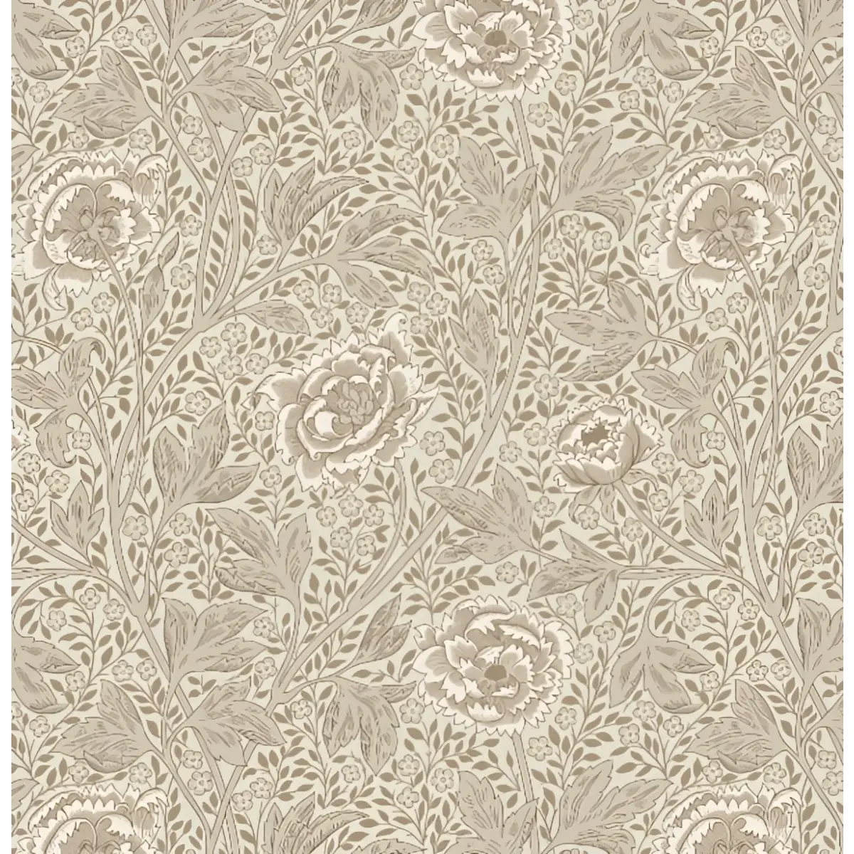 Agnes Wallpaper - Bold Floral - by Bear Bell - Sample 1 foot by 1 foot / Light - Loomwell Home Goods