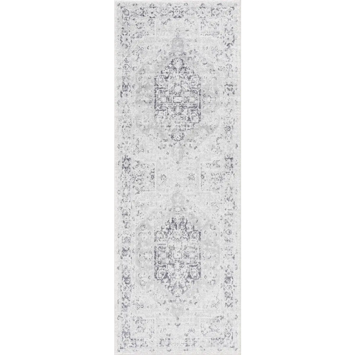 Akram Cream & Antrasit Washable Area Rug - Boutique Rugs