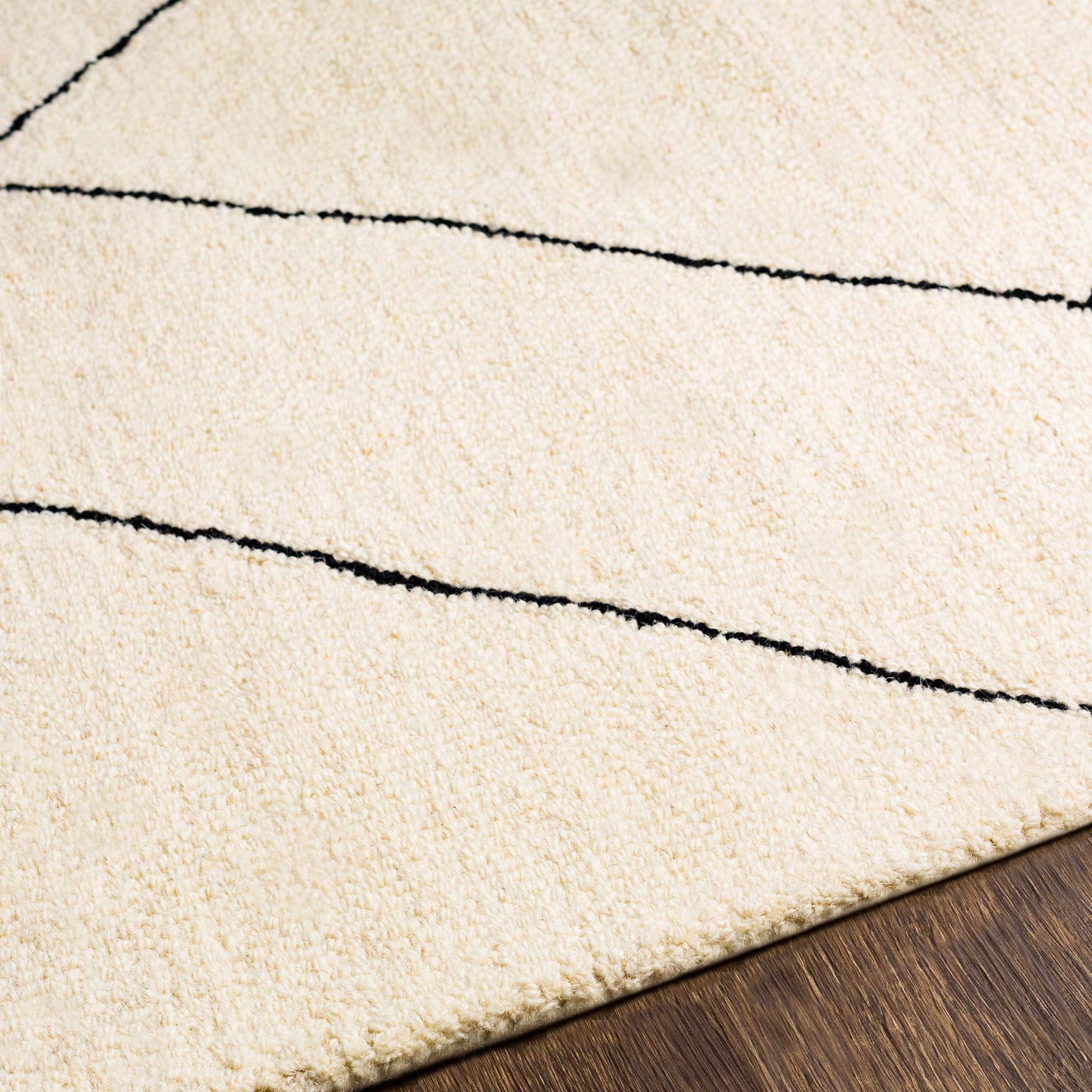 Alaca Arsenal Cream Wool Rug