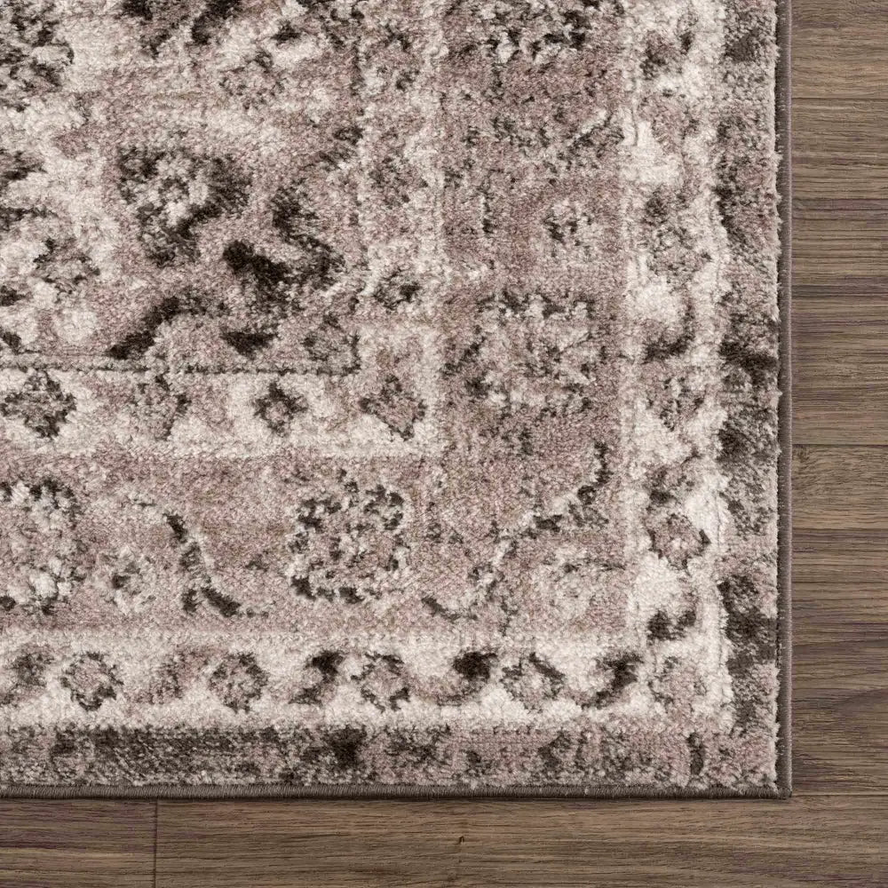 Albie Charcoal & Beige Area Rug - Clearance - Boutique Rugs
