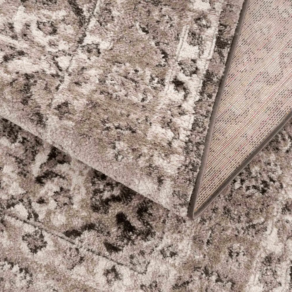 Albie Charcoal & Beige Area Rug - Clearance - Boutique Rugs