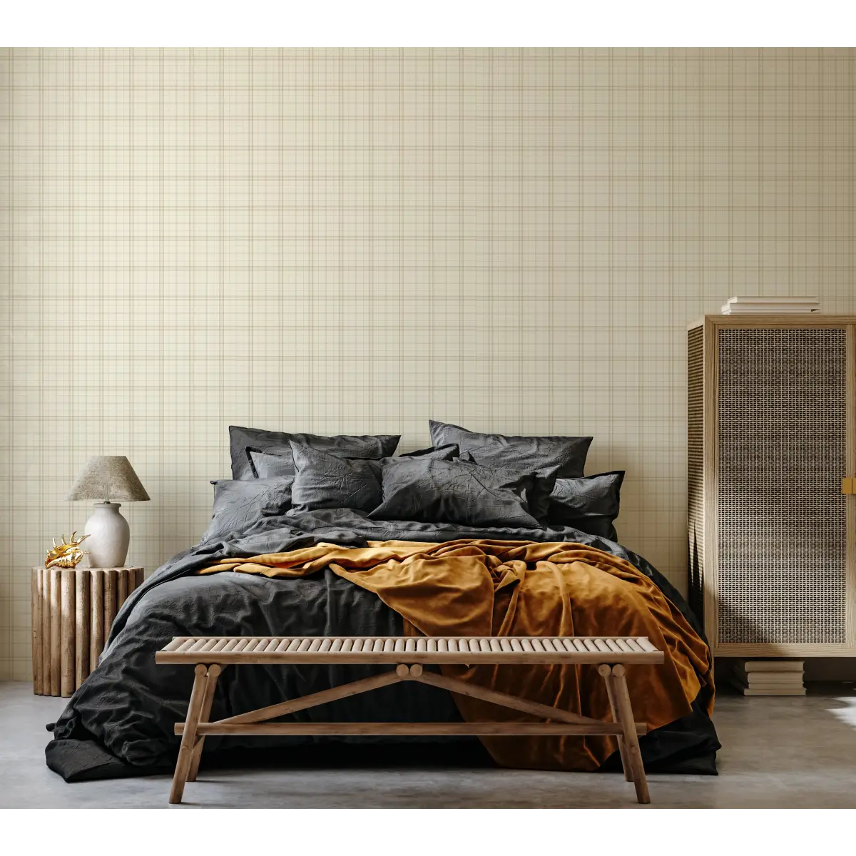 Alcott Wallpaper - Traditional Plaid - by Grateful Artsy Soul - Loomwell Home Goods