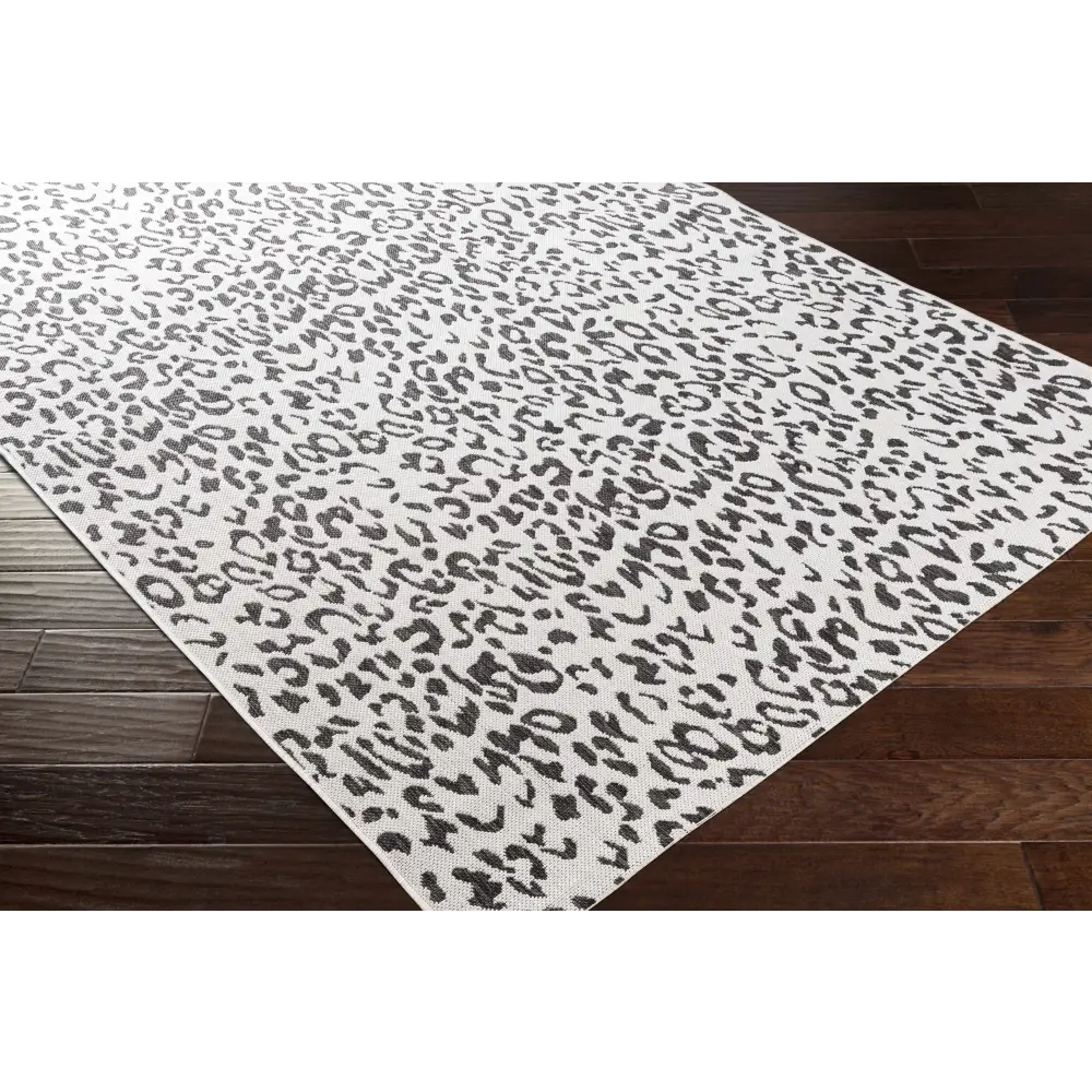 Alderbury White Leopard Print Rug - Boutique Rugs