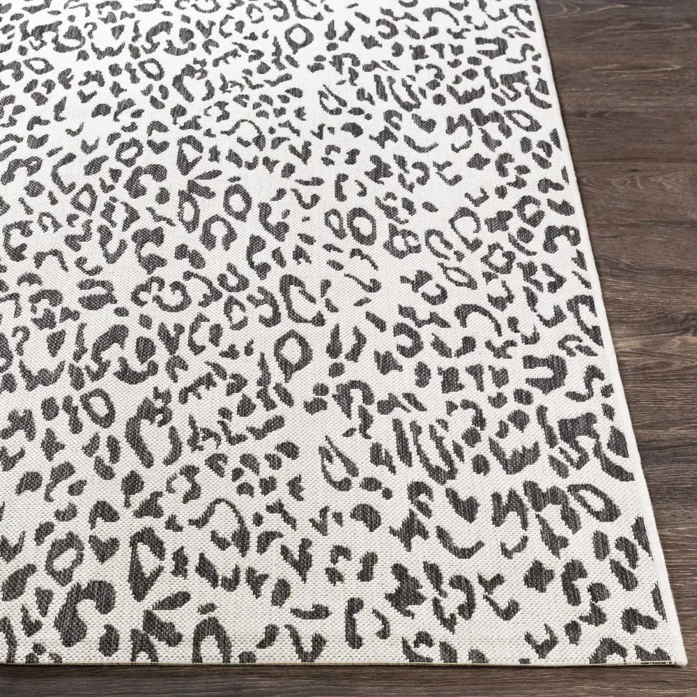 Alderbury White Leopard Print Rug - Boutique Rugs