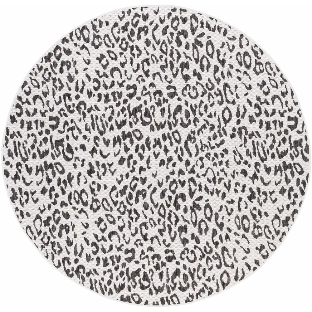 Alderbury White Leopard Print Rug - Boutique Rugs