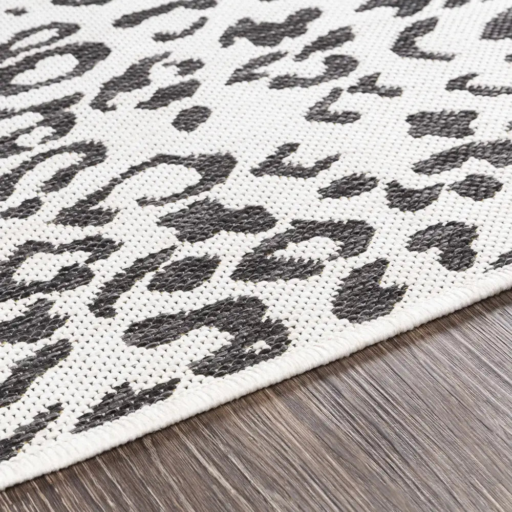Alderbury White Leopard Print Rug - Boutique Rugs