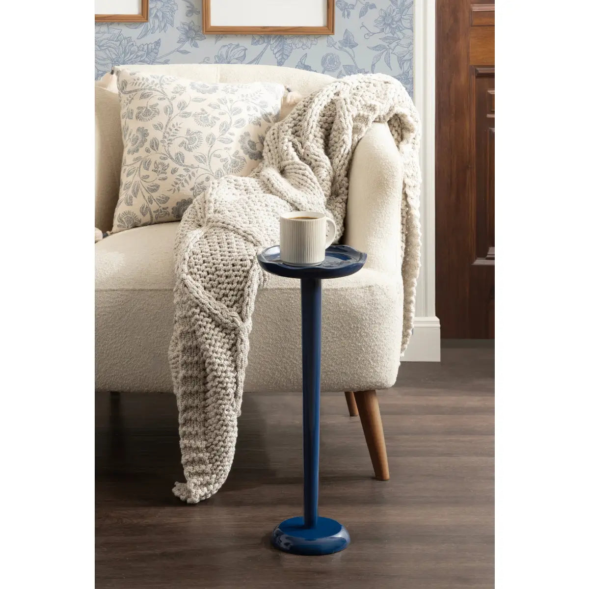 Alessia Cocktail Table or Plant Stand - Pink or Navy - kateandlaurel