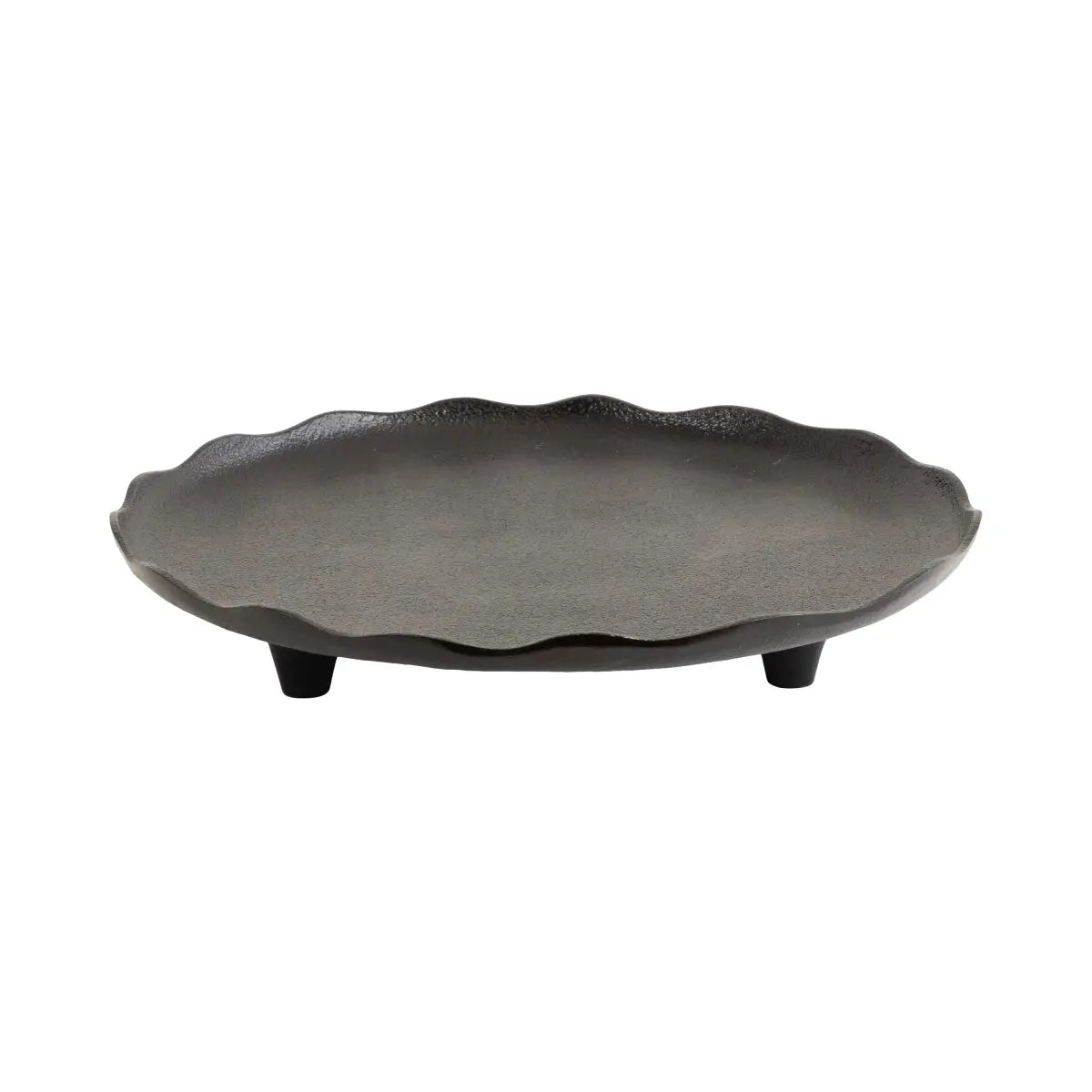Alessia Decorative Metal Tray - Black - kateandlaurel