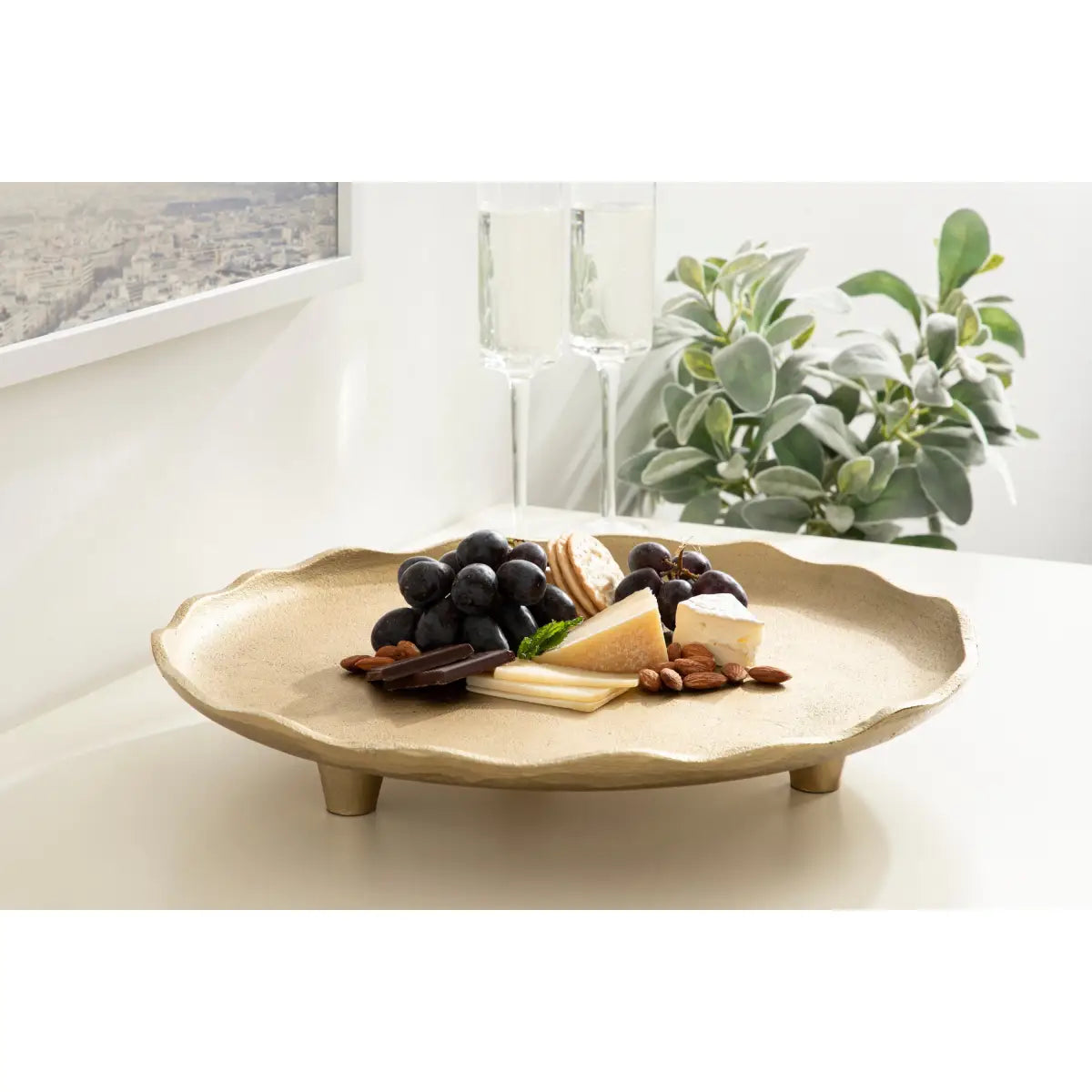 Alessia Decorative Metal Tray - kateandlaurel