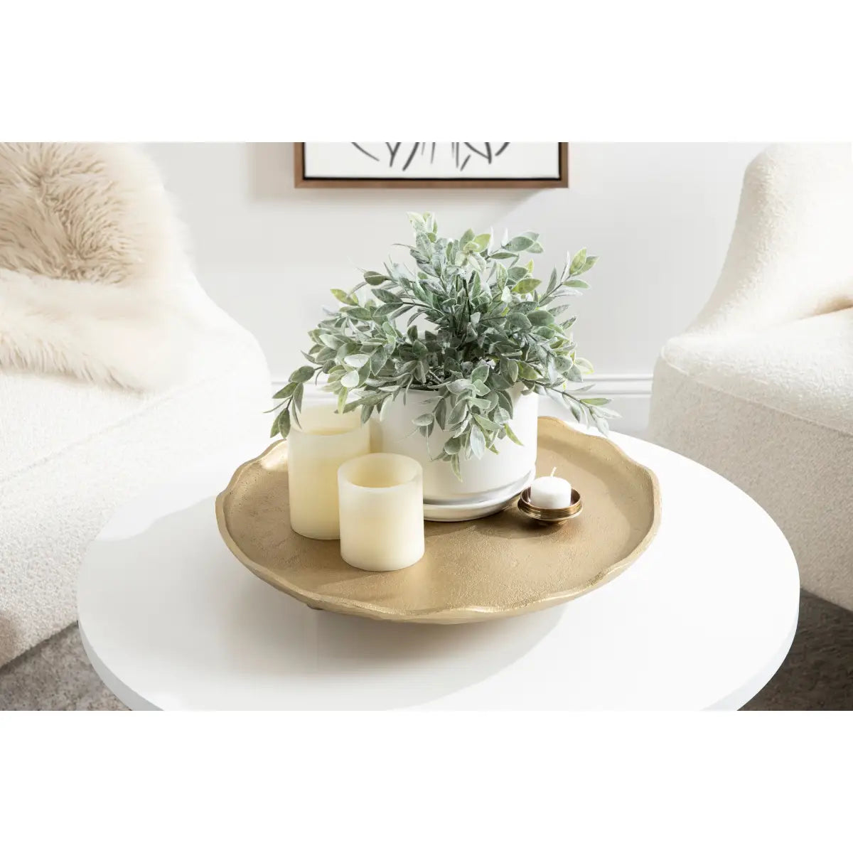 Alessia Decorative Metal Tray - kateandlaurel