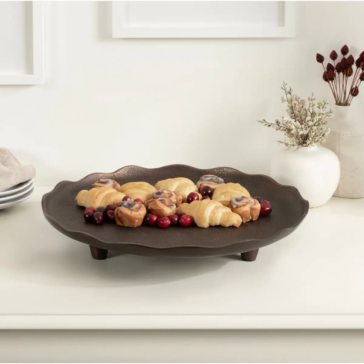 Alessia Decorative Metal Tray - kateandlaurel