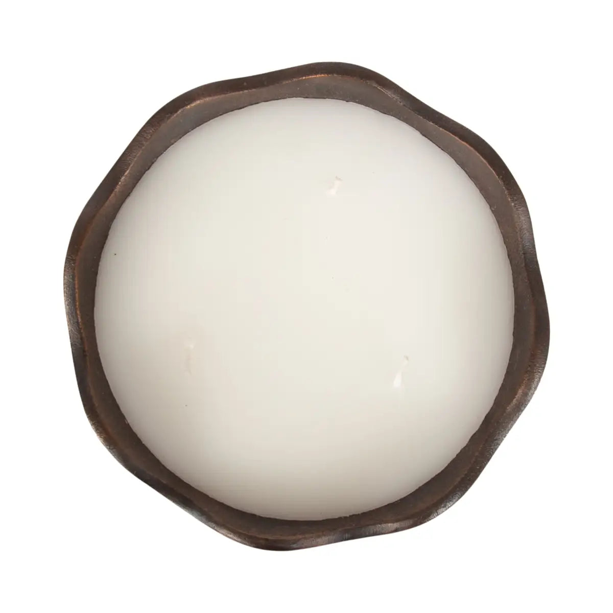 Alessia Scalloped Metal Candle Bowl - kateandlaurel