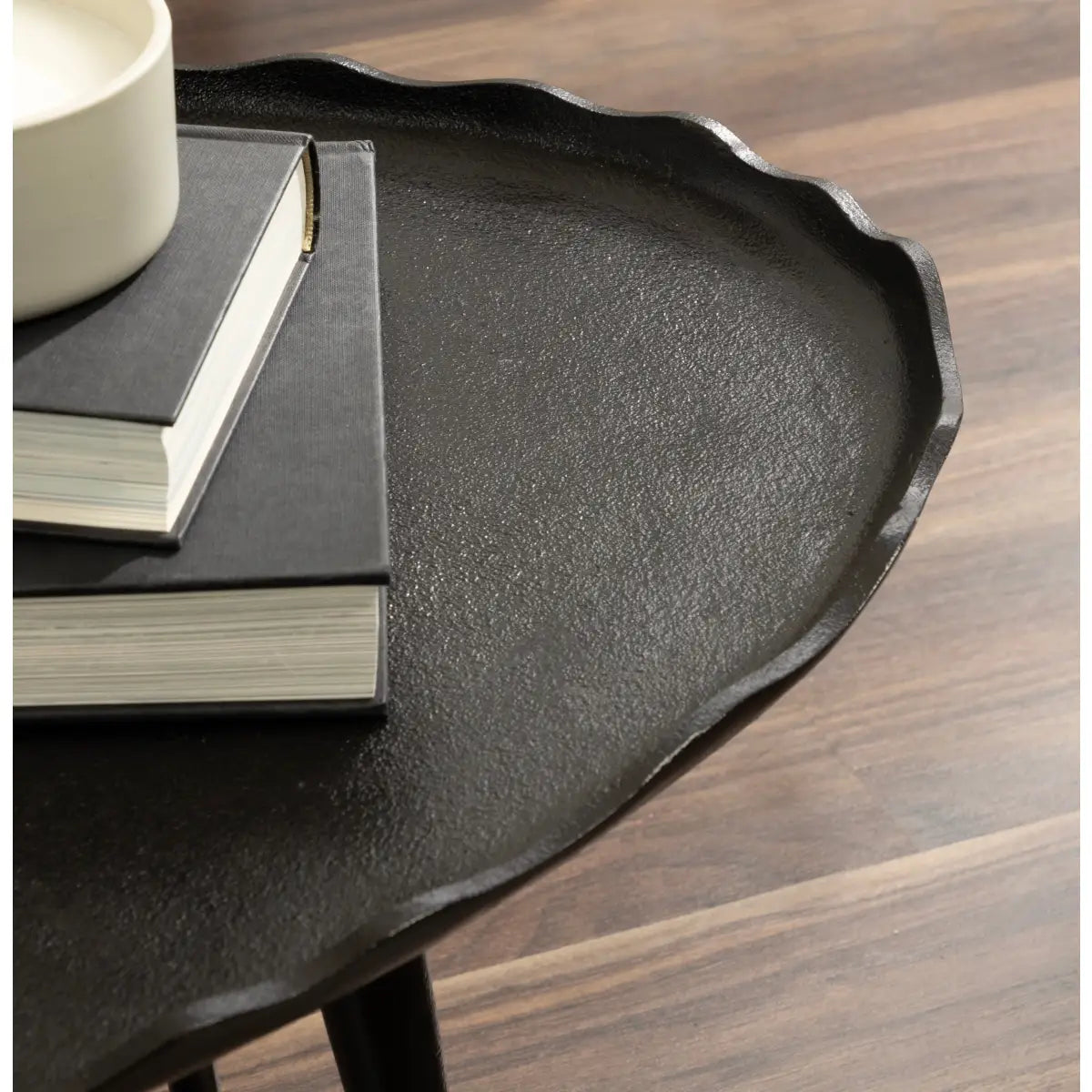 Alessia Oval Metal Coffee Table - kateandlaurel
