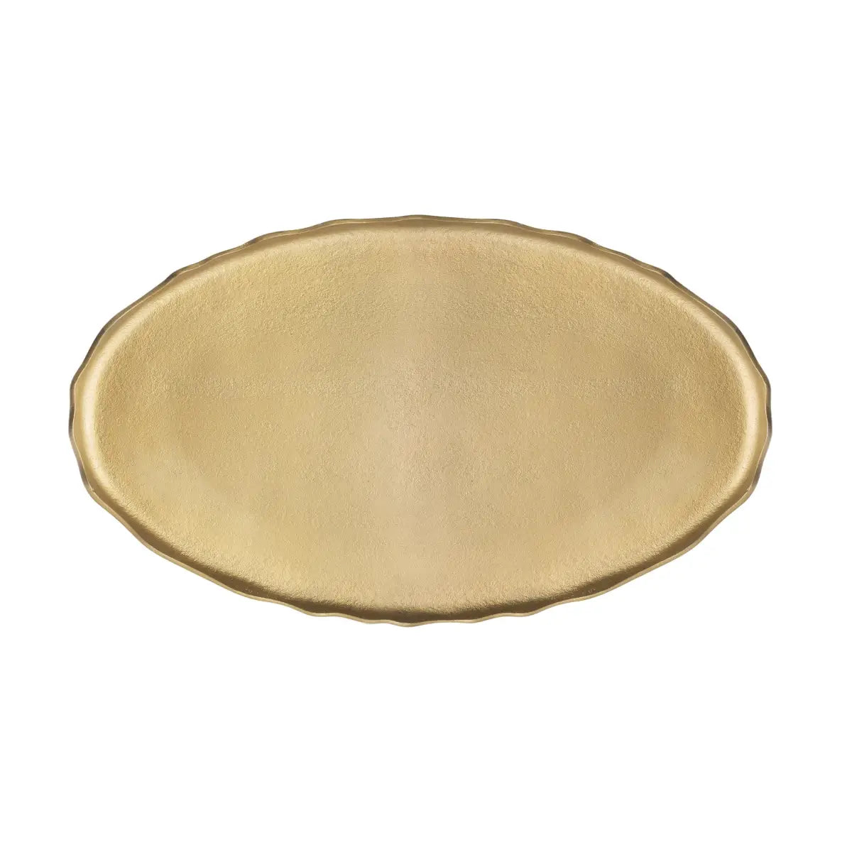 Alessia Oval Metal Coffee Table - kateandlaurel