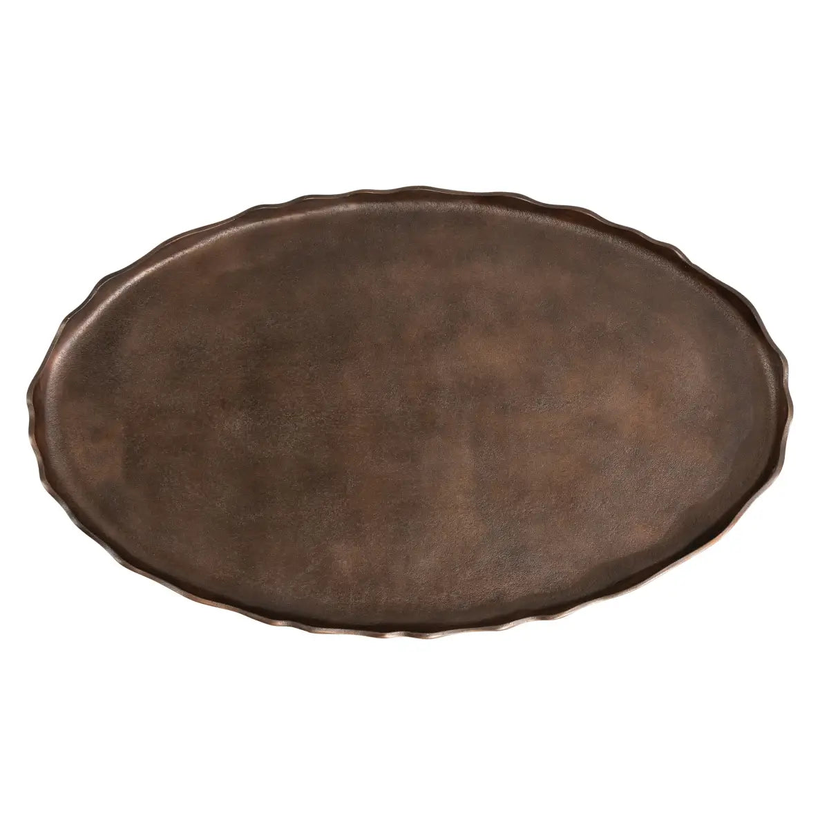 Alessia Oval Metal Coffee Table - kateandlaurel