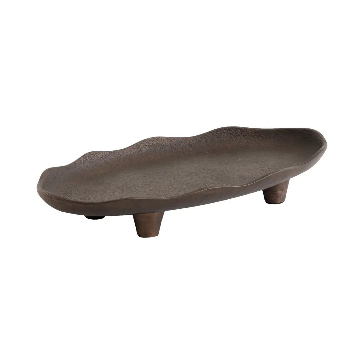 Alessia Oval Tray - Decorative Metal - Bronze - kateandlaurel