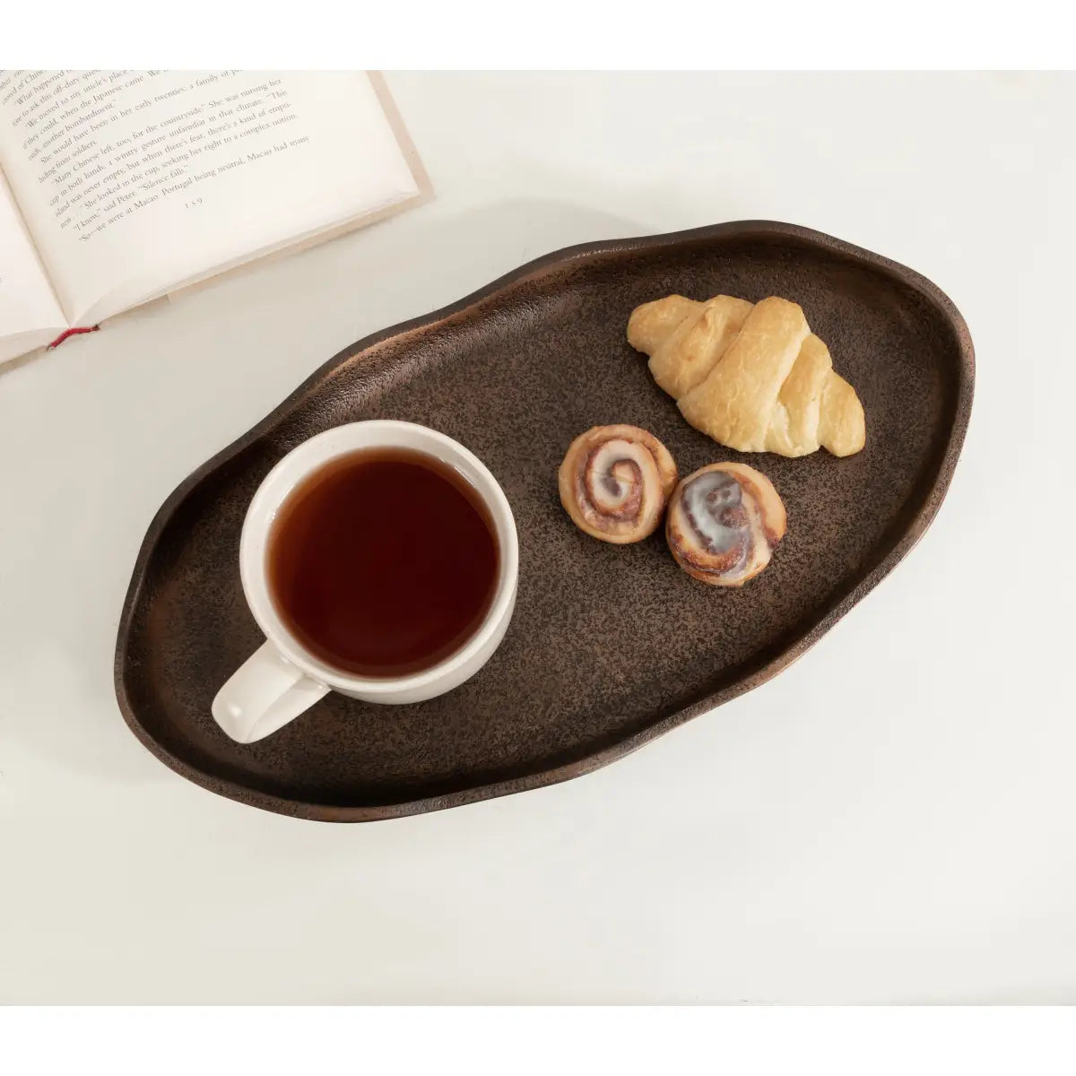 Alessia Oval Tray - Decorative Metal - kateandlaurel