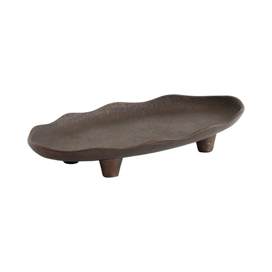 Alessia Oval Tray - Decorative Metal - kateandlaurel