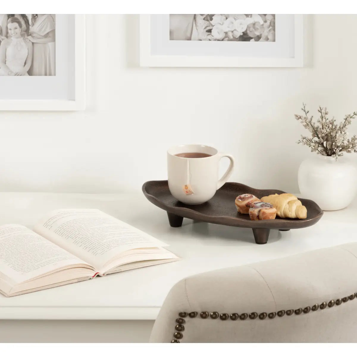 Alessia Oval Tray - Decorative Metal - kateandlaurel