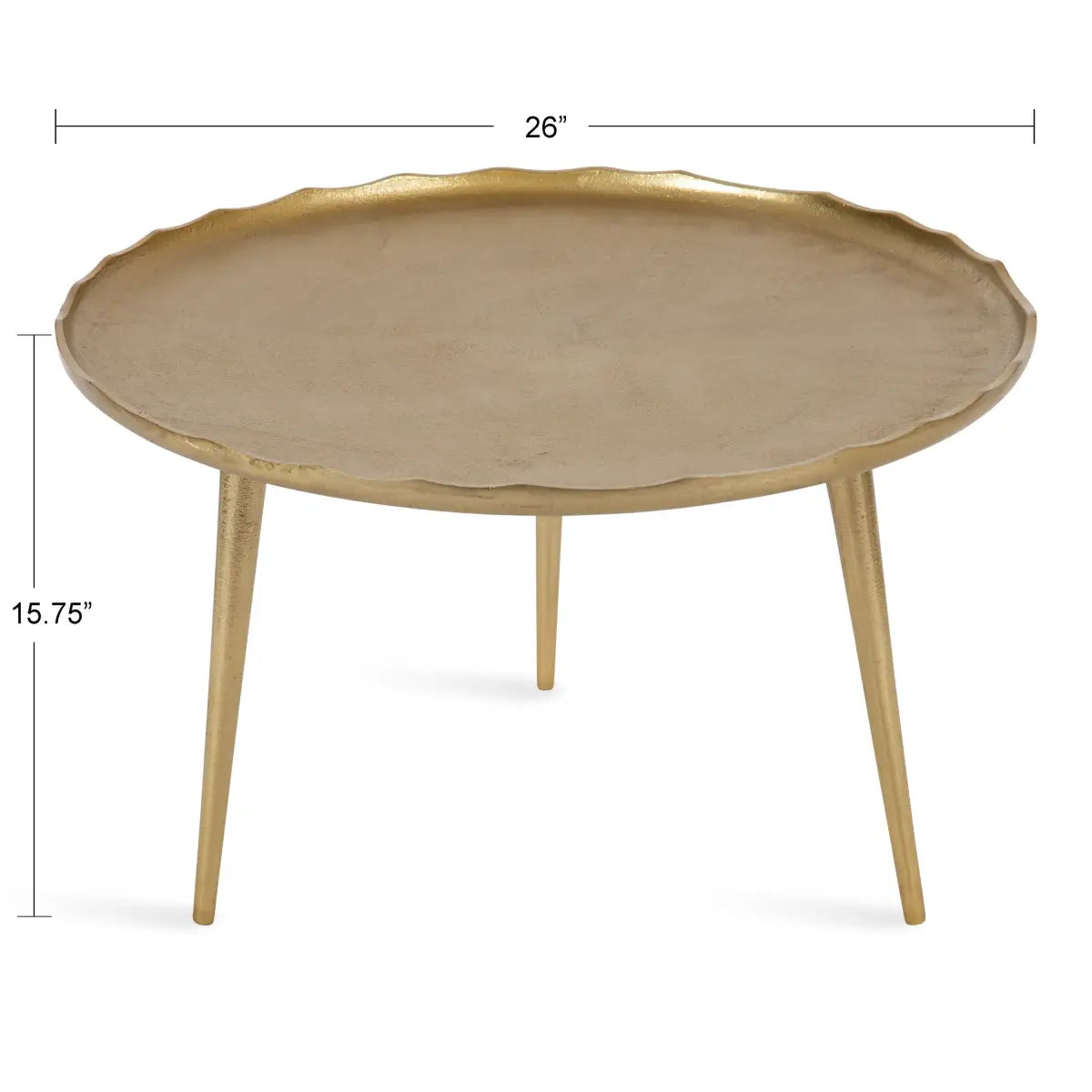 Alessia Round Metal Coffee Table - kateandlaurel