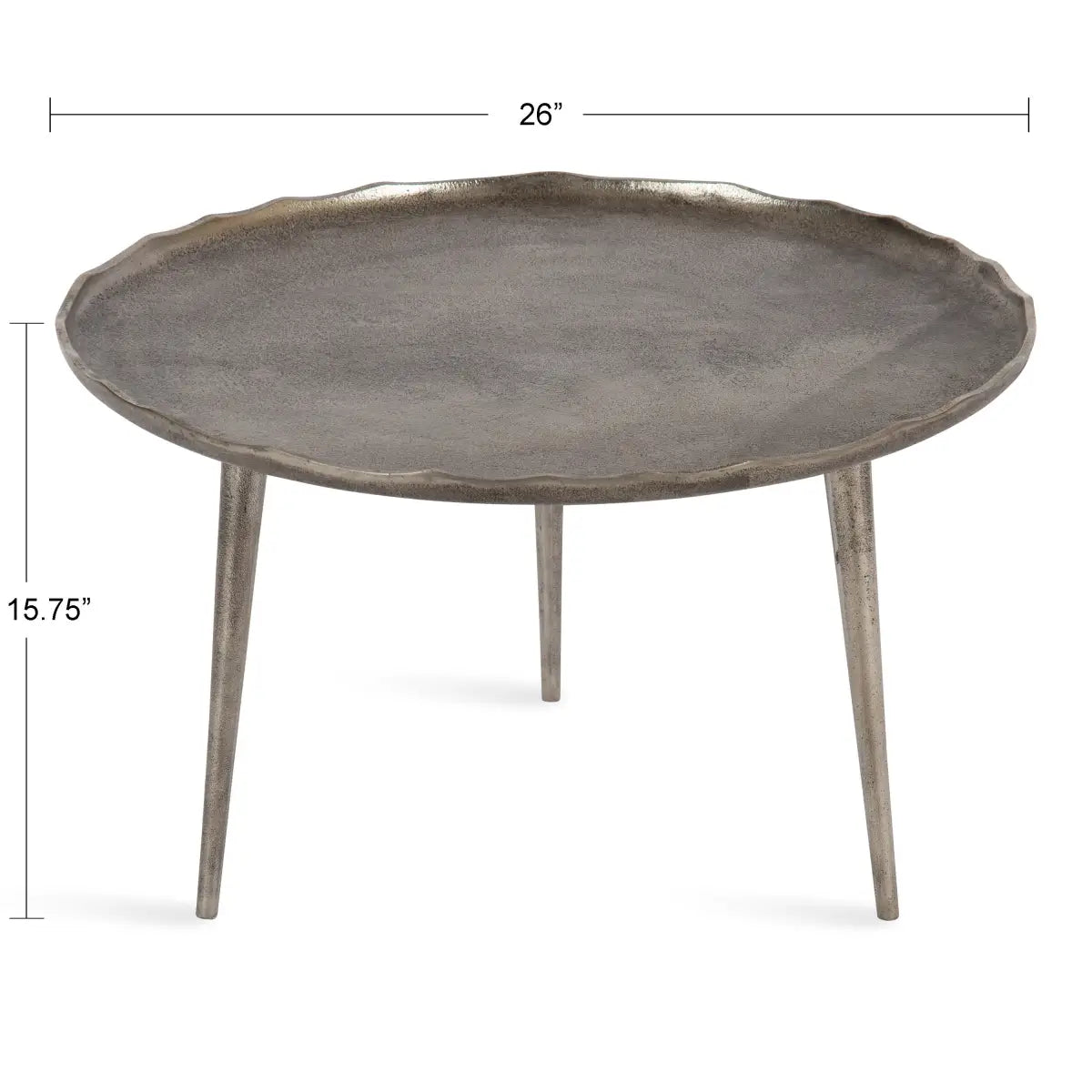 Alessia Round Metal Coffee Table - kateandlaurel