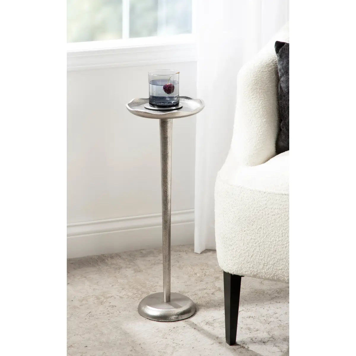 Alessia Round Cocktail Table or Plant Stand - kateandlaurel